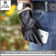 2016 newest hot selling Men Fashion Leather Gloves